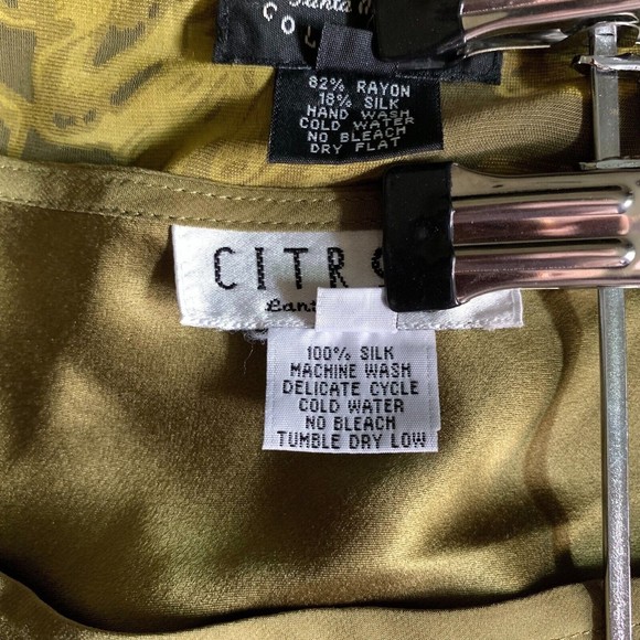 Citron Santa Monica Olive Green 2 Piece Set S Maxi Dress Velvet Burnout Jacket - Picture 8 of 13